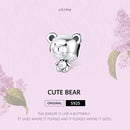 925 Sterling Silver Bear Bead Bracelet Accessories