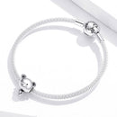 925 Sterling Silver Bear Bead Bracelet Accessories