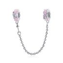 925 Sterling Silver Heart Safety Chain For Diy Bracelets & Necklaces