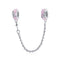 925 Sterling Silver Heart Safety Chain For Diy Bracelets & Necklaces