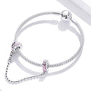 925 Sterling Silver Heart Safety Chain For Diy Bracelets & Necklaces