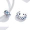 925 Sterling Silver Blue Zircon Bracelet / Necklace Beads