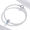 925 Sterling Silver Blue Zircon Bracelet / Necklace Beads