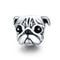 925 Sterling Silver Pug Diamond Bead Bracelet Accessory