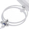 925 Sterling Silver Blue Zircon Aircraft Pendant For Diy Bracelets & Necklaces