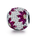 925 Sterling Silver Spring Flower Beads For Diy Bracelets & Necklaces