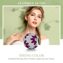 925 Sterling Silver Spring Flower Beads For Diy Bracelets & Necklaces