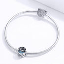 925 Sterling Silver Blue Seagull Beaded Bracelet Accessories