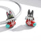 925 Sterling Silver Christmas Sock Cat Beads For Diy Bracelets & Necklaces
