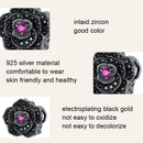 925 Sterling Silver Diy Black Rose Bead Bracelet