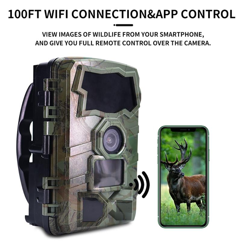 4K Wifi Hunting Trail Camera With 2.4 Tft Screen