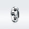 925 Sterling Silver Pet Imprint Diamond Bead Bracelet Accessory