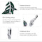 925 Sterling Silver Peacock Feather Pendant For Diy Bracelet Or Necklace