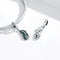 925 Sterling Silver Peacock Feather Pendant For Diy Bracelet Or Necklace