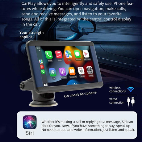 7 Inch Car Mp5 Player With Carplay & Tablet Monitor