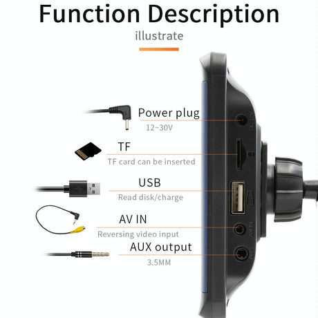 7 Inch Car Mp5 Player With Carplay & Tablet Monitor