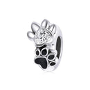 925 Sterling Silver Pet Imprint Beads For Diy Bracelets & Necklaces