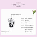 925 Sterling Silver Pet Imprint Beads For Diy Bracelets & Necklaces