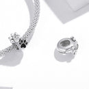 925 Sterling Silver Pet Imprint Beads For Diy Bracelets & Necklaces