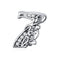 925 Sterling Silver Relief Number Series 0 9 Beads For Diy Bracelets And Necklaces Style - 7