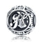925 Sterling Silver 26 English Letter Beads For Diy Bracelets & Necklaces Style - H