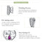 925 Sterling Silver Key Pendant For Happiness Charm