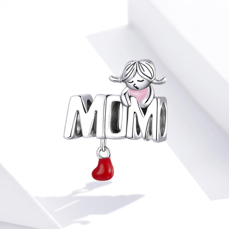 925 Sterling Silver Mom Beads For Diy Bracelets & Necklaces