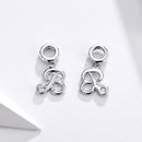 925 Sterling Silver Personalized Letter Pendant For Diy Bracelets & Necklaces Style - R