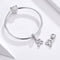 925 Sterling Silver Personalized Letter Pendant For Diy Bracelets & Necklaces Style - R