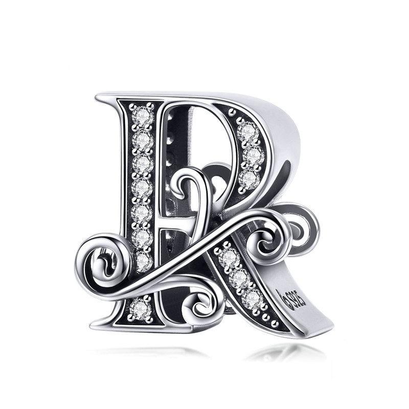 Diy Bracelet Beaded Accessories With Zircon Beads 26 Letters Style - R