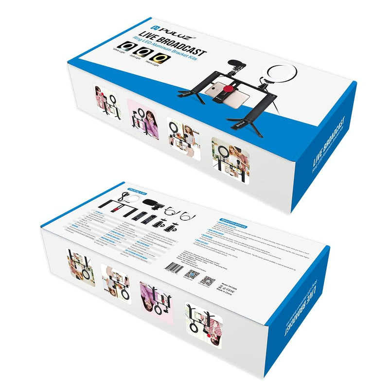 4-In-1 Vlogging Kit With 4.7 Ring Light Mic Tripod & Stabilizer