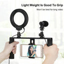 4-In-1 Vlogging Kit With 4.7 Ring Light Mic Tripod & Stabilizer