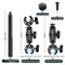 Adjustable Dual-Head Handlebar Mount For Motorcycle Selfie Stick