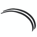 2 Pcs 45Cm Car Stickers Rubber Large Round Arc Strips Universal Fender Flares Wheel Eyebrow Decal Sticker Eyebrow Car-Covers Black Striped Round Arc Strips - 54Cm