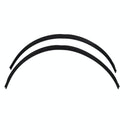 2 Pcs 45Cm Car Stickers Rubber Large Round Arc Strips Universal Fender Flares Wheel Eyebrow Decal Sticker Eyebrow Car-Covers Black Striped Round Arc Strips - 54Cm