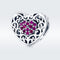 925 Sterling Silver Heart Beads For Diy Bracelets