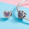 925 Sterling Silver Heart Beads For Diy Bracelets