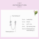 925 Sterling Silver Cat Safety Chain For Diy Bracelets