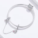 925 Sterling Silver Cat Safety Chain For Diy Bracelets