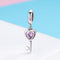 925 Sterling Silver Diamond Heart Spoon Bracelet