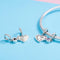 925 Sterling Silver Diamond Heart Spoon Bracelet