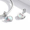 925 Sterling Silver Colorful Opal Butterfly Pendant For Diy Bracelets & Necklaces