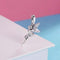 925 Sterling Silver Flower Fairy Dangle Pendant For Diy Bracelets & Necklaces