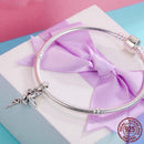925 Sterling Silver Flower Fairy Dangle Pendant For Diy Bracelets & Necklaces