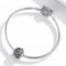 925 Sterling Silver Embossed Flower Beads For Diy Bracelets & Necklaces