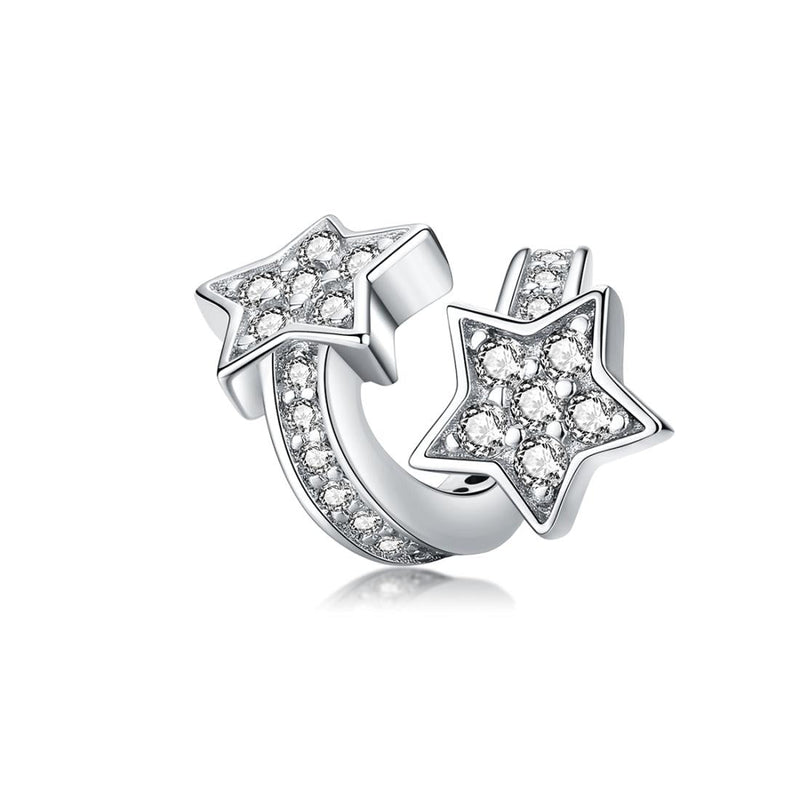 925 Sterling Silver Star Beaded Bracelet / Necklace Set