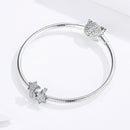 925 Sterling Silver Star Beaded Bracelet / Necklace Set