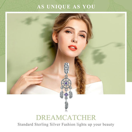 925 Sterling Silver Dream Catcher Bracelet Beads