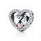 925 Sterling Silver Heart Diamond Accessories