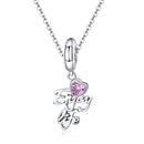 925 Sterling Silver Love Life Pendant For Diy Necklace / Bracelet